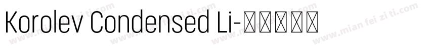 Korolev Condensed Li字体转换